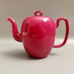 Carmine Red Beauty-Peak Teapot