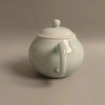 Celadon Glazed Round-Pearl Teapot - Image 2