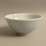 Sky-blue Glazed Bamboo Leaf Tea Cup