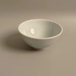 Sky-blue Glazed Bamboo Leaf Tea Cup - Image 2