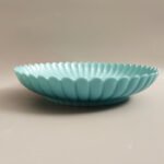 Turquoise Glazed Chrysanthemum-Petal Saucer