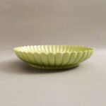 Fruit-Green Glazed Chrysanthemum-Petal Saucer