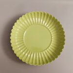 Fruit-Green Glazed Chrysanthemum-Petal Saucer - Image 3