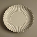 White Glazed Chrysanthemum-Petal Saucer - Image 3