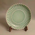 Celadon Glazed Chrysanthemum-Petal Saucer - Image 2