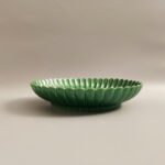 Emerald Green Chrysanthemum-Petal Saucer