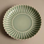 Celadon Glazed Chrysanthemum-Petal Saucer - Image 3