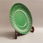 Emerald Green Chrysanthemum-Petal Saucer - Image 2