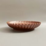 Purple-Brown Glazed Chrysanthemum-Petal Saucer